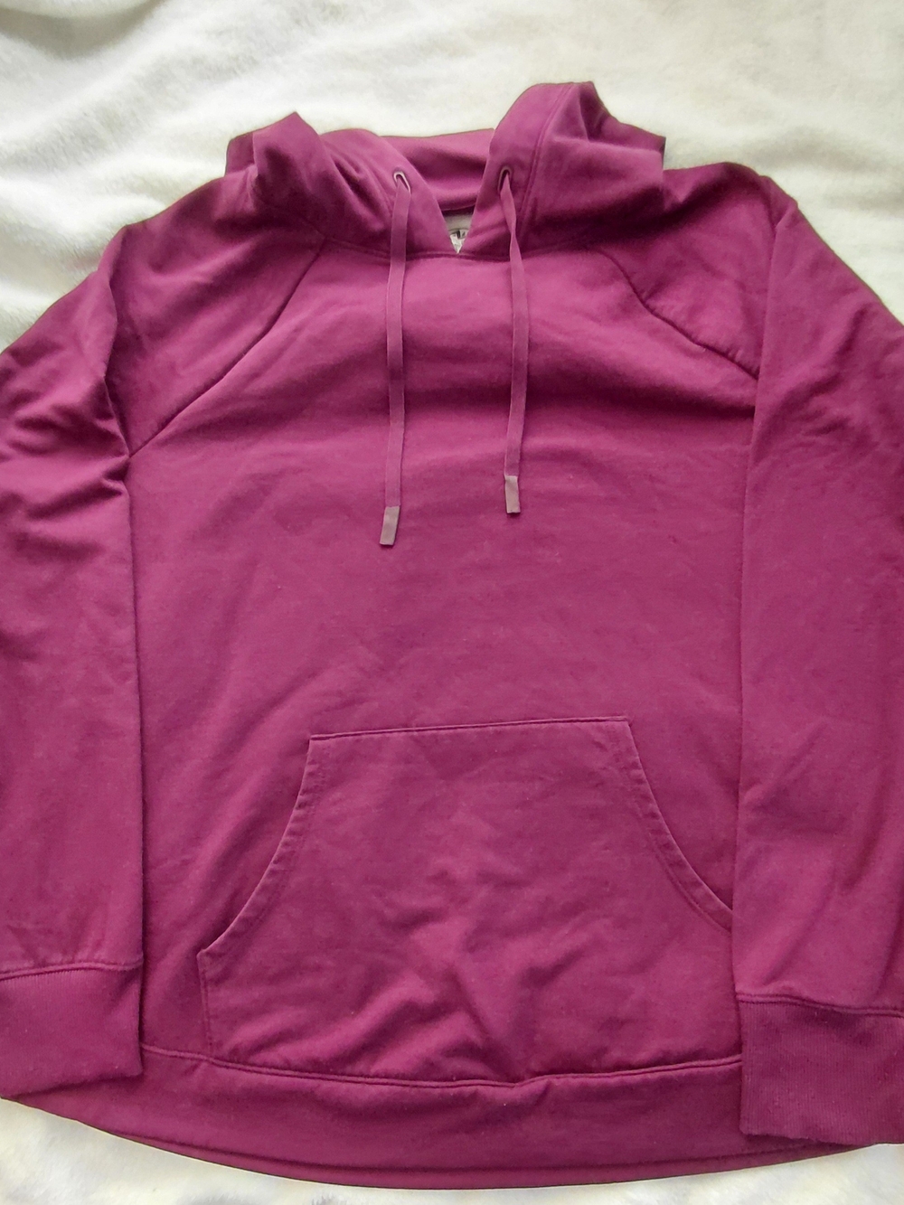 Athletic Works Women's Soft Hooded Sweatshirt Burgundy Maroon XL 16-18 EUC
